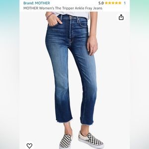 LIKE NEW Mother The Tripper Ankle Fray Jeans size 24
